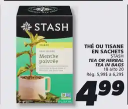 IGA STASH TEA OR HERBAL TEA IN BAGS offer
