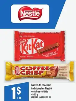 Maxi BARRES DE CHOCOLAT INDIVIDUELLES NESTLÉ offer