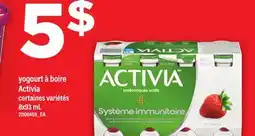 Maxi YOGOURT À BOIRE ACTIVIA offer