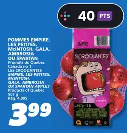 IGA LES CROQUANTES EMPIRE, LES PETITES, McINTOSH, GALA, AMBROSIA OR SPARTAN APPLES offer