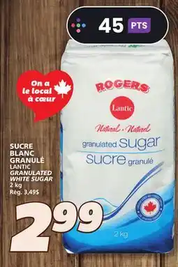 IGA LANTIC GRANULATED WHITE SUGAR offer