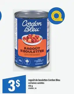 Maxi RAGOÛT DE BOULETTES CORDON BLEU offer