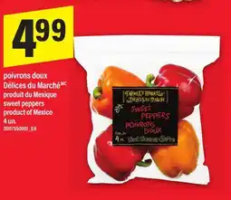 Maxi POIVRONS DOUX DÉLICES DU MARCHÉ | SWEET PEPPERS, 4 un offer