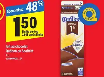 Maxi LAIT AU CHOCOLAT QUÉBON OU SEALTEST offer