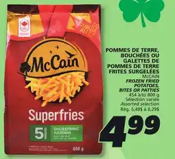 IGA McCAIN FROZEN FRIED POTATOES, BITES OR PATTIES offer