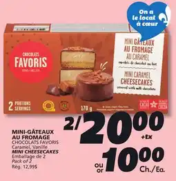 IGA CHOCOLATS FAVORIS MINI CHEESECAKES offer