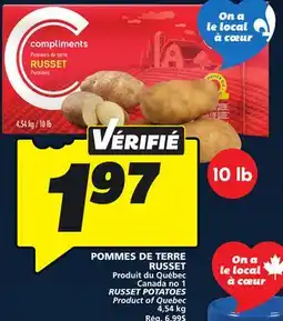 IGA RUSSET POTATOES offer