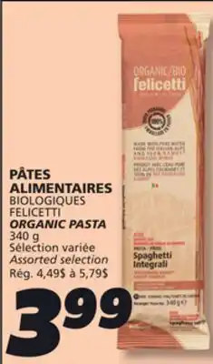 IGA FELICETTI ORGANIC PASTA offer