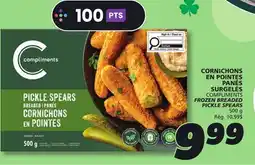IGA COMPLIMENTS FROZEN BREADED PICKLE SPEARS offer