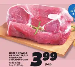 IGA FRESH PORK SHOULDER ROAST offer