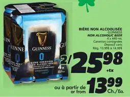 IGA GUINNESS NON ALCOHOLIC BEER offer