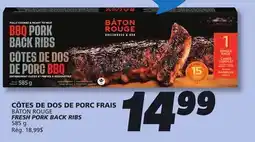 IGA BÂTON ROUGE FRESH PORK BACK RIBS offer