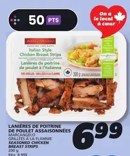 IGA MARCANGELO SEASONED CHICKEN BREAST STRIPS offer