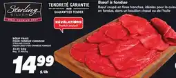 IGA STERLING SILVER FRESH BEEF FOR CHINESE FONDUE offer