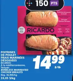 IGA RICARDO BONELESS MARINATED CHICKEN BREASTS offer