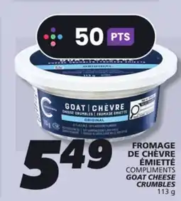 IGA COMPLIMENTS GOAT CHEESE CRUMBLES offer