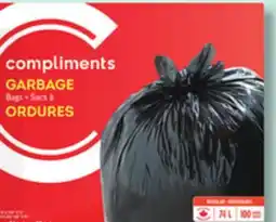 IGA COMPLIMENTS GARBAGE BAGS offer