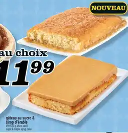 Marché Richelieu Gâteau au sucre & sirop d'érable | Sugar & Maple syrup cake offer