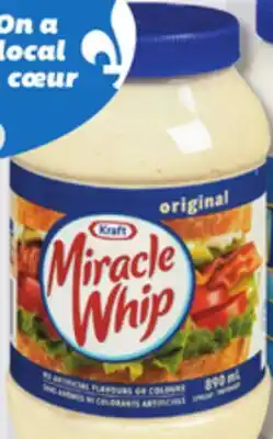 IGA KRAFT MIRACLE WHIP, MAYO MAYONNAISE OR SPREAD offer