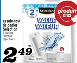 Marché Richelieu ESSUIE‑TOUT DE PAPIER SELECTION | SELECTION PAPER TOWELS offer