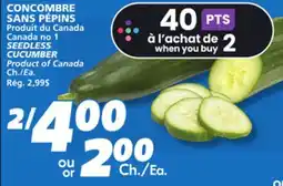 IGA SEEDLESS CUCUMBER offer