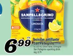 Marché Richelieu BOISSON PÉTILLANTE SAN PELLEGRINO | SAN PELLEGRINO SPARKLING DRINK offer