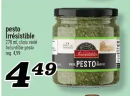 Marché Richelieu Pesto Irrésistible | Irrésistible pesto offer