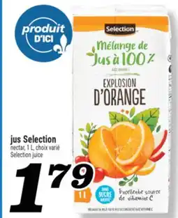 Marché Richelieu JUS SELECTION | SELECTION JUICE offer