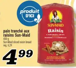 Marché Richelieu PAIN TRANCHÉ AUX RAISINS SUN‑MAID | SUN‑MAID SLICED RAISIN BREAD offer