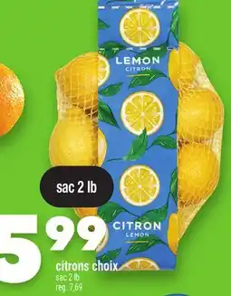 Marche Ami Citrons choix sac offer