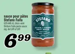 Marché Richelieu SAUCE POUR PÂTES STEFANO FAITA | STEFANO FAITA PASTA SAUCE offer