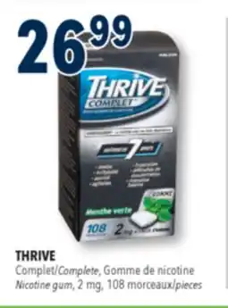 Familiprix THRIVE Complete,Nicotine gum, 2mg, 108 pieces offer