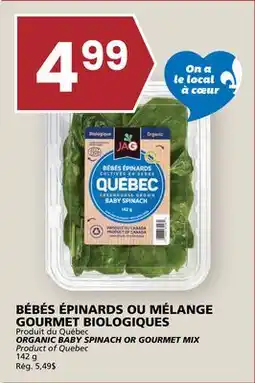 Rachelle-Bery Grocery ORGANIC BABY SPINACH OR GOURMET MIX offer