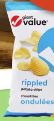 Giant Tiger Giant Value chips or snacks offer