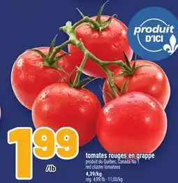 Metro TOMATES ROUGES EN GRAPPE | RED CLUSTER TOMATOES offer