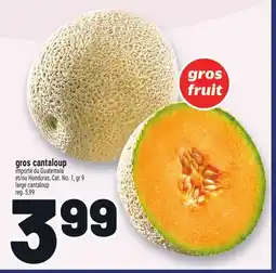 Metro GROS CANTALOUP | LARGE CANTALOUP offer