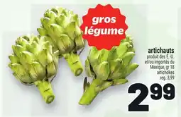Metro ARTICHAUTS | ARTICHOKES offer