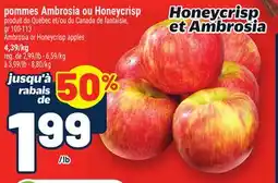 Metro POMMES AMBROSIA OU HONEYCRISP | AMBROSIA OR HONEYCRISP APPLES offer