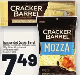 Metro FROMAGE RÂPÉ CRACKER BARREL | CRACKER BARREL CHEESE offer