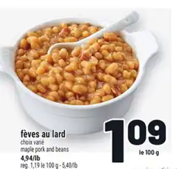 Metro FÈVES AU LARD | MAPLE PORK AND BEANS offer