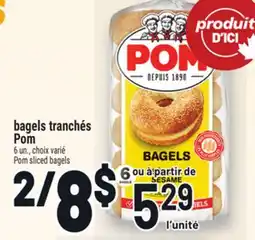 Metro BAGELS TRANCHÉS POM | POM SLICED BAGELS offer