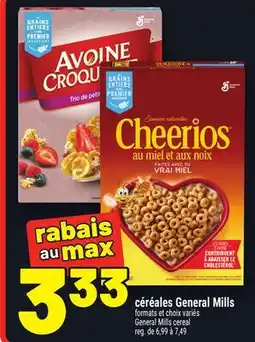 Metro CÉRÉALES GENERAL MILLS | GENERAL MILLS CEREAL offer