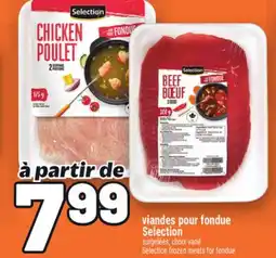 Metro VIANDES POUR FONDUE SELECTION | SELECTION FROZEN MEATS FOR FONDUE offer