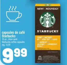 Metro CAPSULES DE CAFÉ STARBUCKS | STARBUCKS COFFEE CAPSULES offer