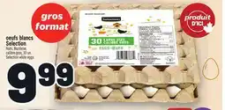 Metro OEUFS BLANCS SELECTION | SELECTION WHITE EGGS offer
