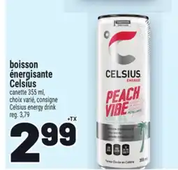 Metro BOISSON ÉNERGISANTE CELSIUS | CELSIUS ENERGY DRINK offer