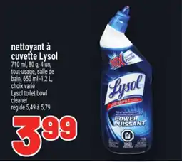 Metro NETTOYANT À CUVETTE LYSOL | LYSOL TOILET BOWL CLEANER offer