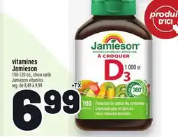 Metro VITAMINES JAMIESON | JAMIESON VITAMINS offer