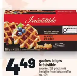 Metro GAUFRES BELGES IRRÉSISTIBLE | IRRÉSISTIBLE FROZEN BELGIAN WAFFLES offer