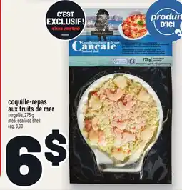 Metro COQUILLE-REPAS AUX FRUITS DE MER | MEAL-SEAFOOD SHELL offer